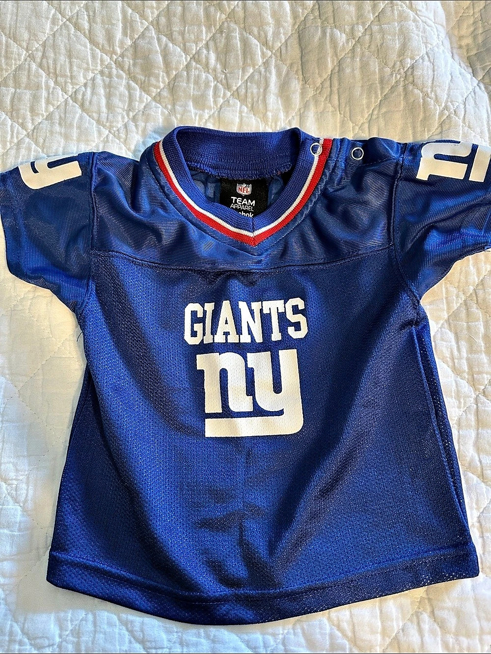 Reebok New York Giants NFL Team Apparel Kids Jersey Baby 18 Months Blue & White - Picture 1 of 3